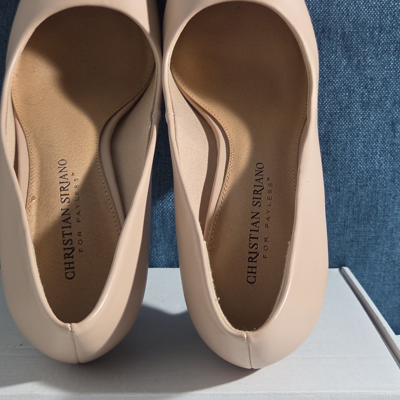 Christian Siriano Nude Heels Pumps 8.5 Pointed Toe Dress Casual Used