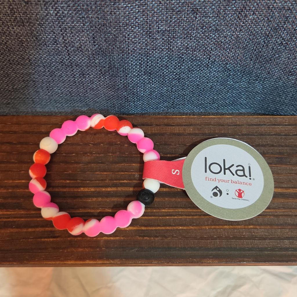 Lokai Breast Cancer Awareness Pink Silicone Bracelet Size S