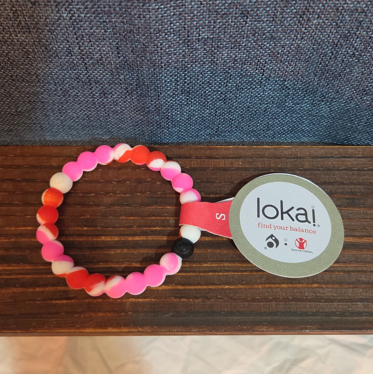 Lokai Breast Cancer Awareness Pink Silicone Bracelet Size S