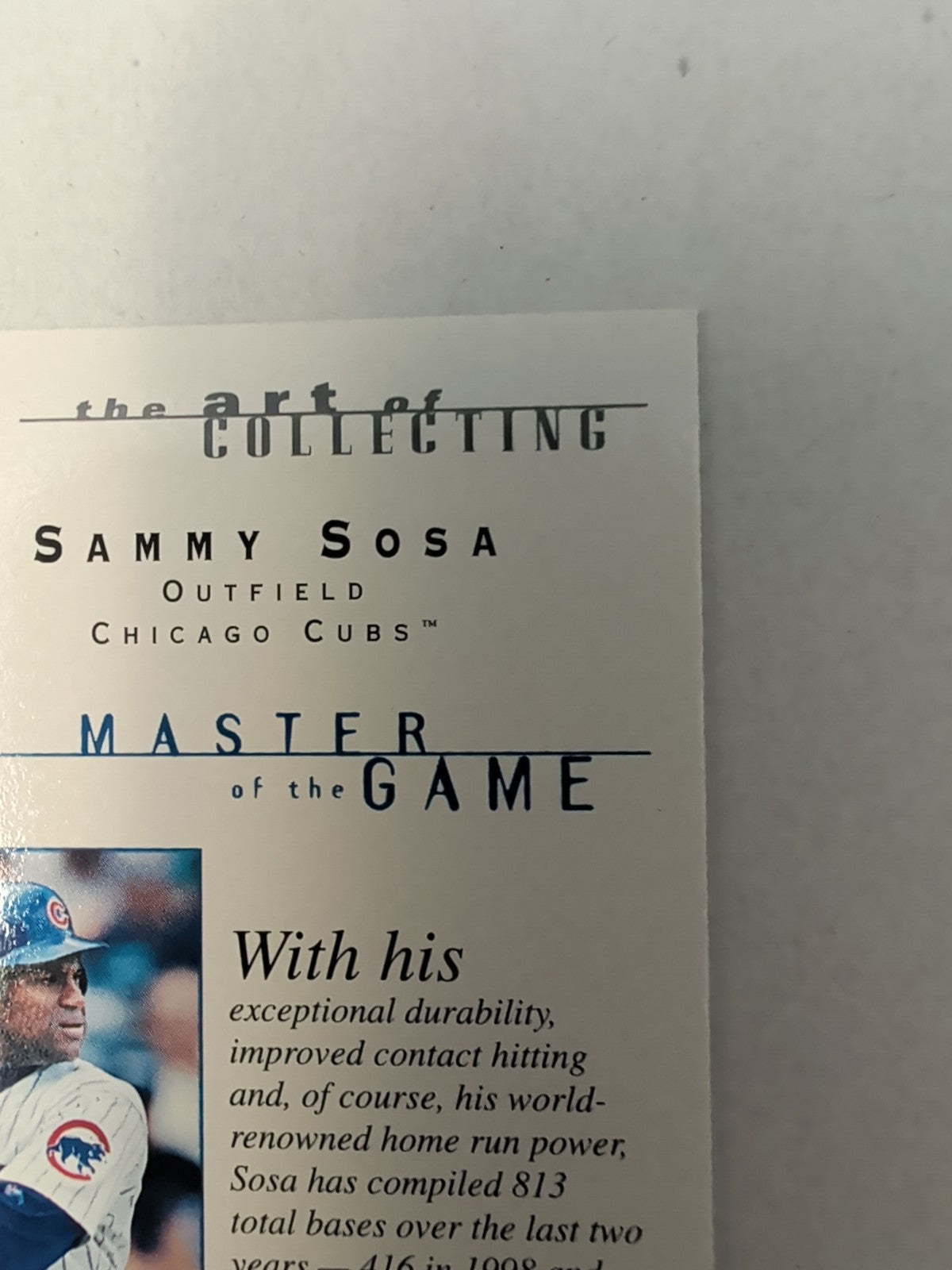 2000 Topps Gallery Sammy Sosa #102 Masters of the Game Chicago Cubs