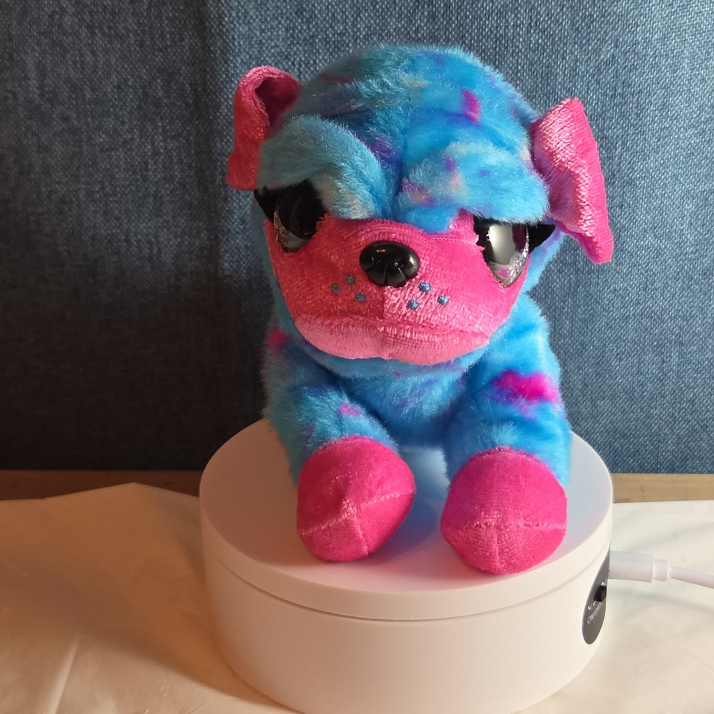 Zuru CoCo Surprise Neon Cone Poppy The Dog Blue & Pink Plush W/ Surprise Inside