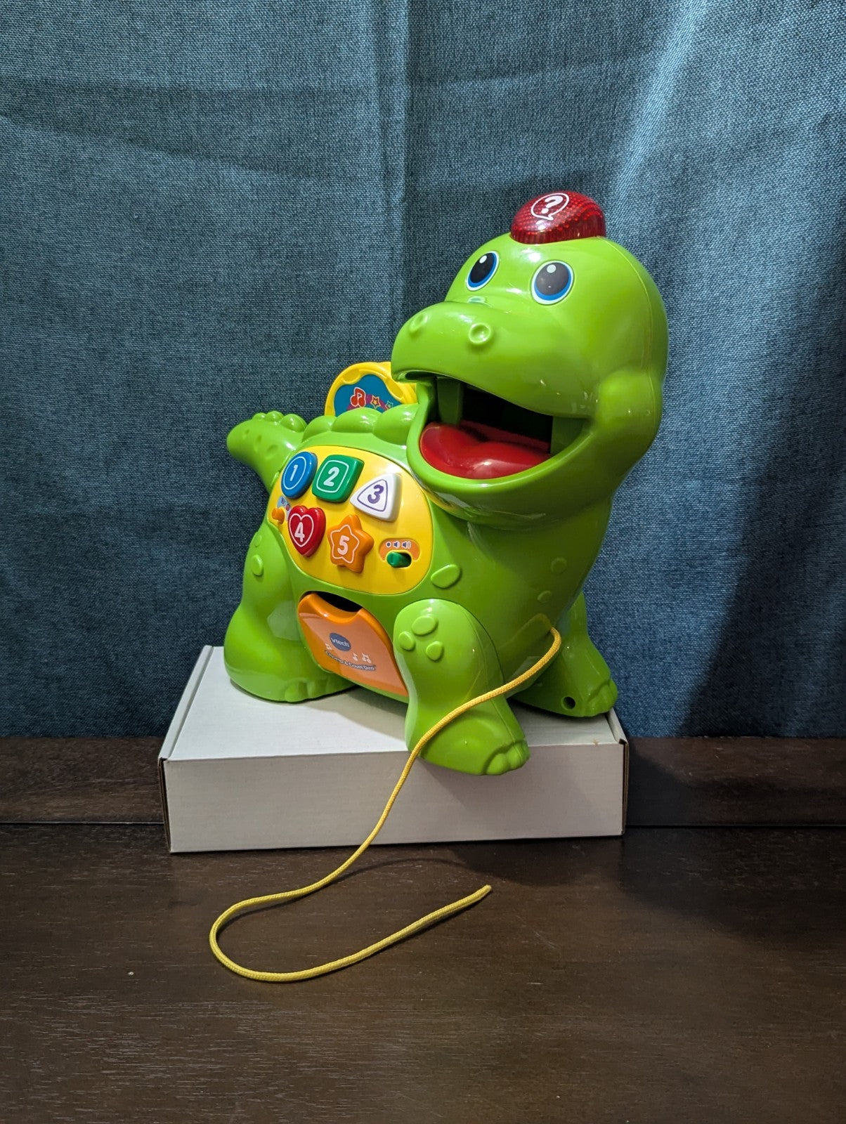 VTech Chomp & Count Dino | Electronic Learning Pull Toy | Tested & Works!