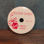 Michaels Holiday Cheer Ribbon Burgundy Christmas Tree 9ft NWT