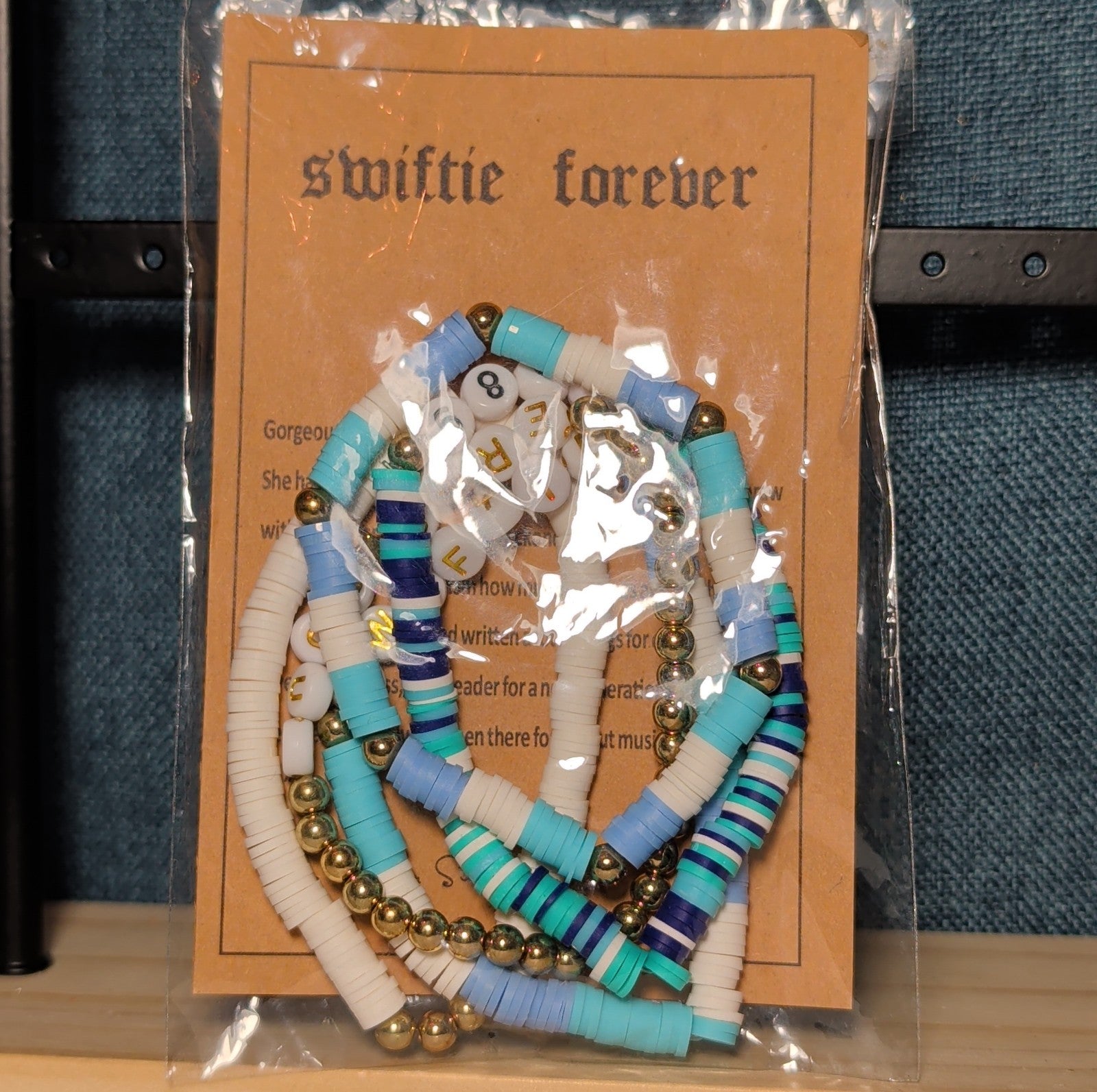 Swiftie Forever 5-Piece Beaded Bracelet Set Eras Tour Y2K NWT