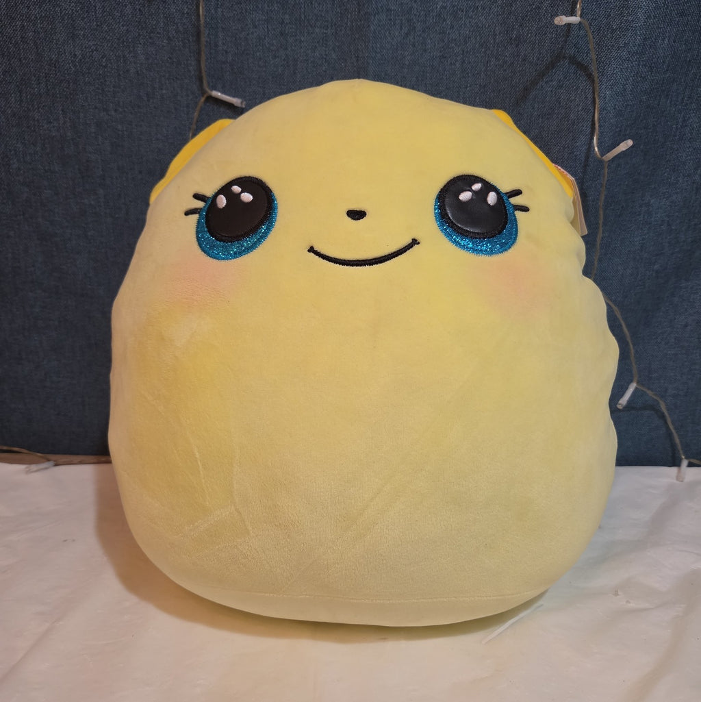 TY Squish-a-Boos Buttercup 10in Yellow Bear Plush Pillow 2021 NWT