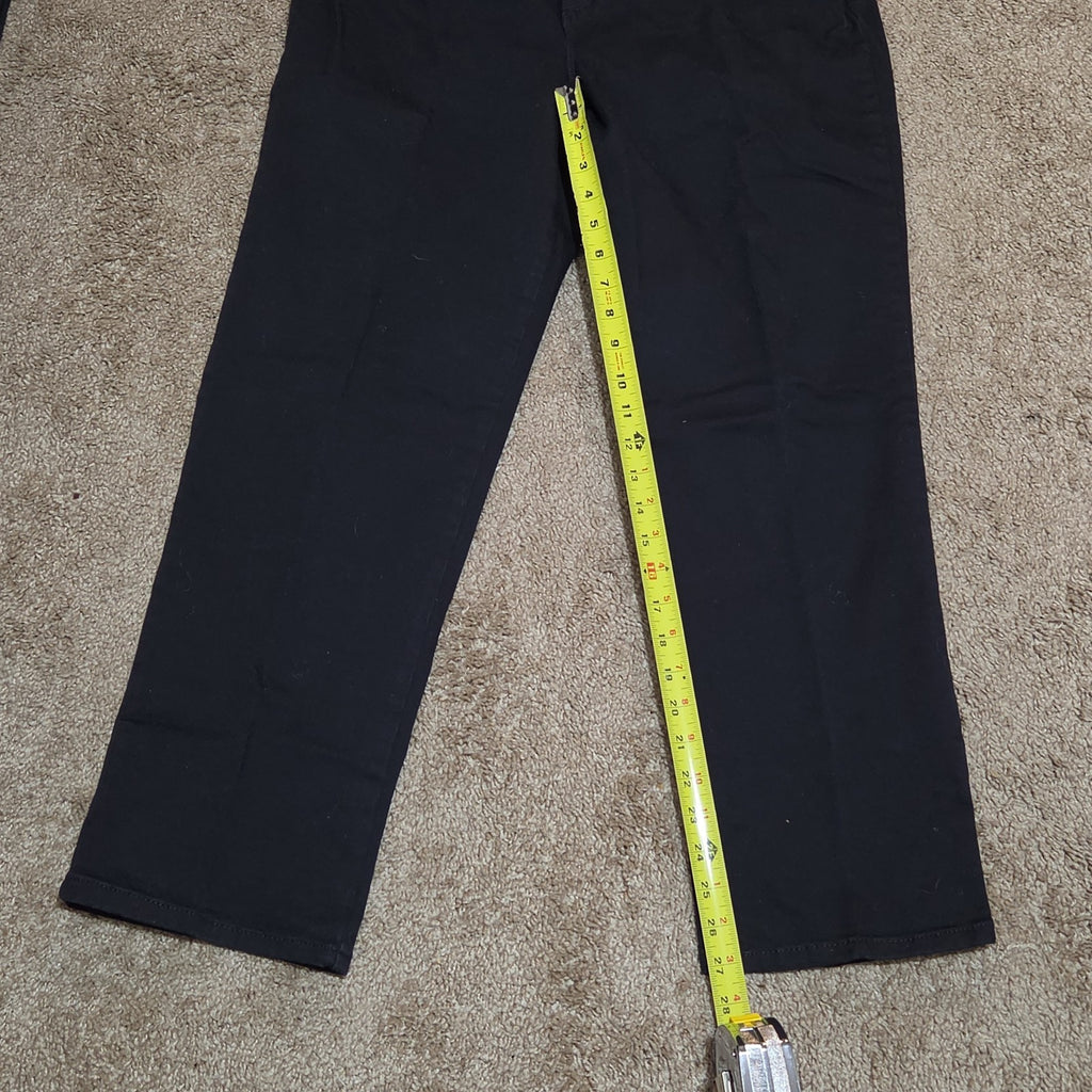 Gloria Vanderbilt Amanda Black Jeans Stretch 14P Short Women Classic
