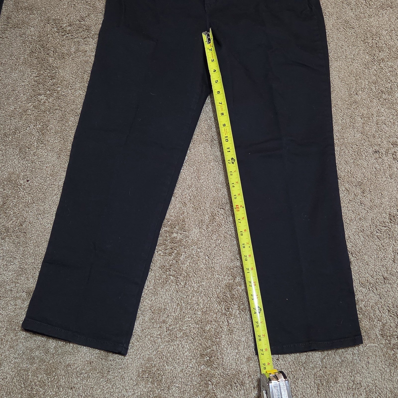 Gloria Vanderbilt Amanda Black Jeans Stretch 14P Short Women Classic