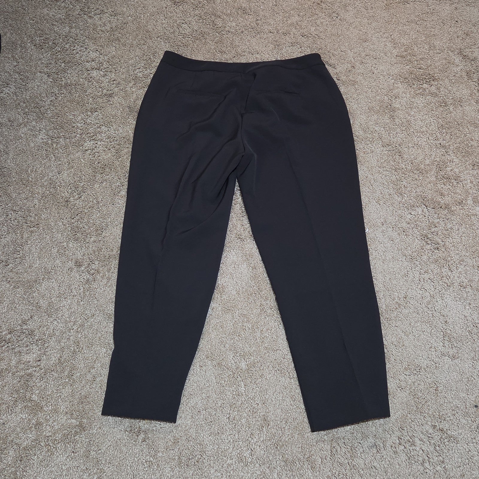 Zac & Rachel Black Dress Pants 14 Pleated Pocket Stretch Career NWOT