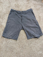 Quiksilver Edition Mens Shorts 34 Gray Micro Check Bermuda Walk Flat Front VTG