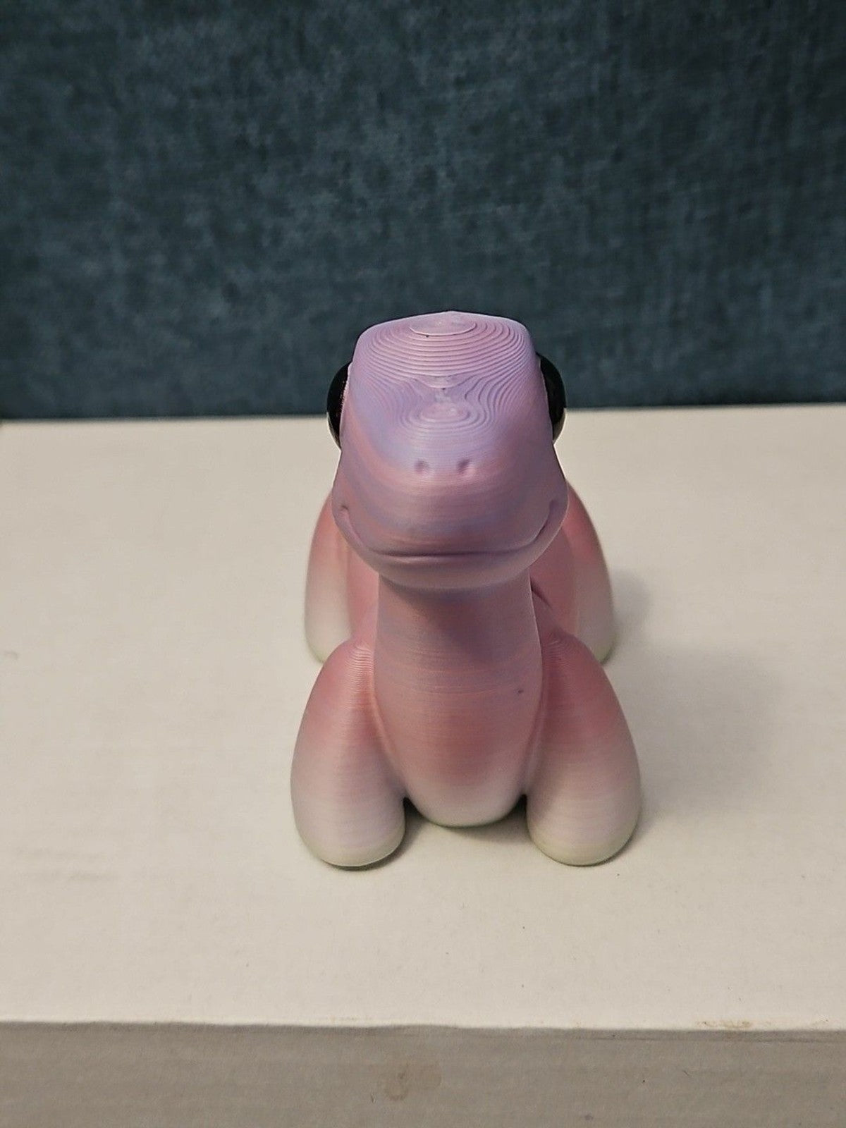 Mini Articulated Brontosaurus Fidget Toy | 3D Printed Dinosaur | Pink Purple
