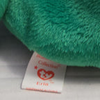Ty Beanie Baby Erin the Bear 1997 Retired MWMT P.E. Pellets Irish Green Clover