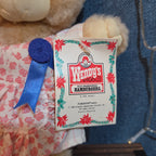 Wendy's Furskins Boone Bear Plush Plaid Outfit 1986 Vintage Holiday Tagged