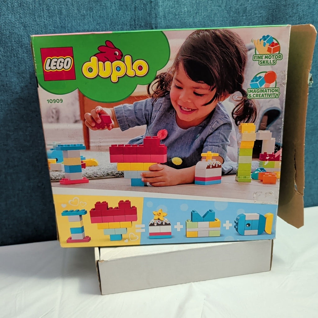 LEGO DUPLO 10909 Heart Box 80 Pieces Toddler Building Toy 2020 Retired Complete
