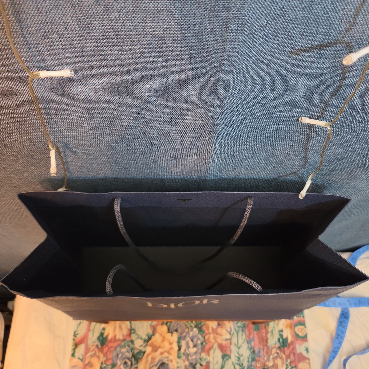 Christian Dior Paper Shopping Bag Luxury Gift Tote  14" Wide