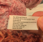 Delightful Holiday Christmas Teddy Bear Plush Lot 3 Pink Brown