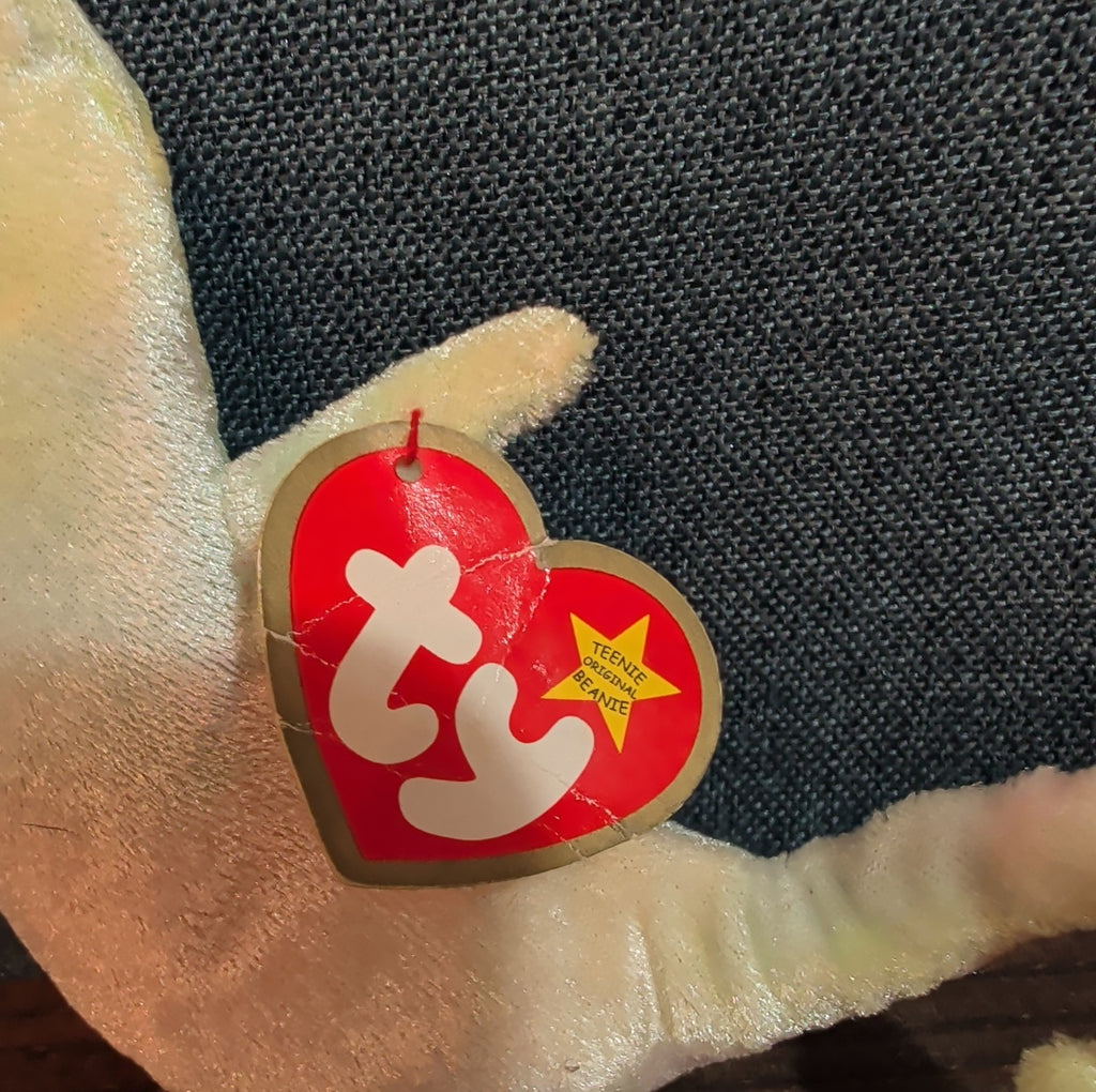 Vintage TY Teenie Beanie Baby, "Neon The Seahorse" With Original Tag EUC 