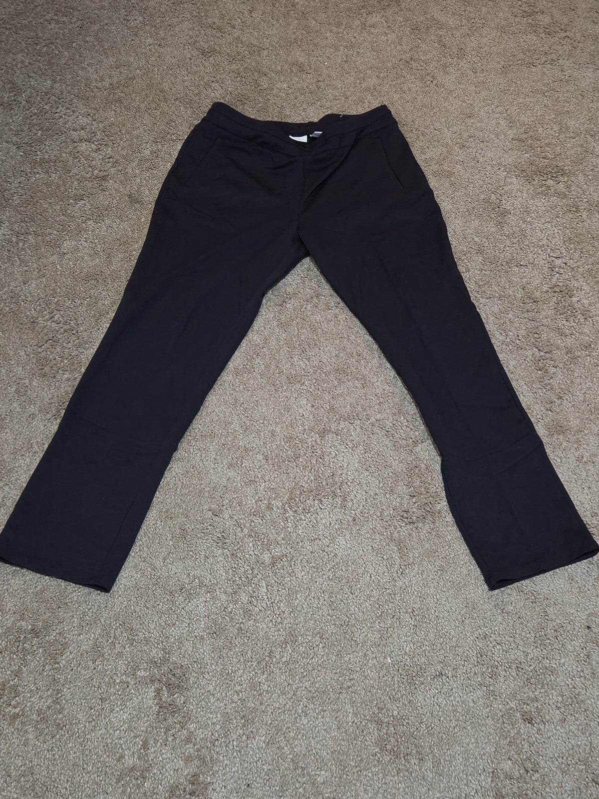 Cato Black Slacks Womens MP Classic Stretch Pull On Pants Comfort