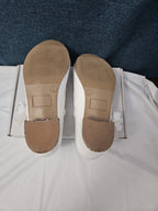 Olive & Edie Girls White Patent Heidie Pump Size 2 | Sparkly Glitter Heel Mary J