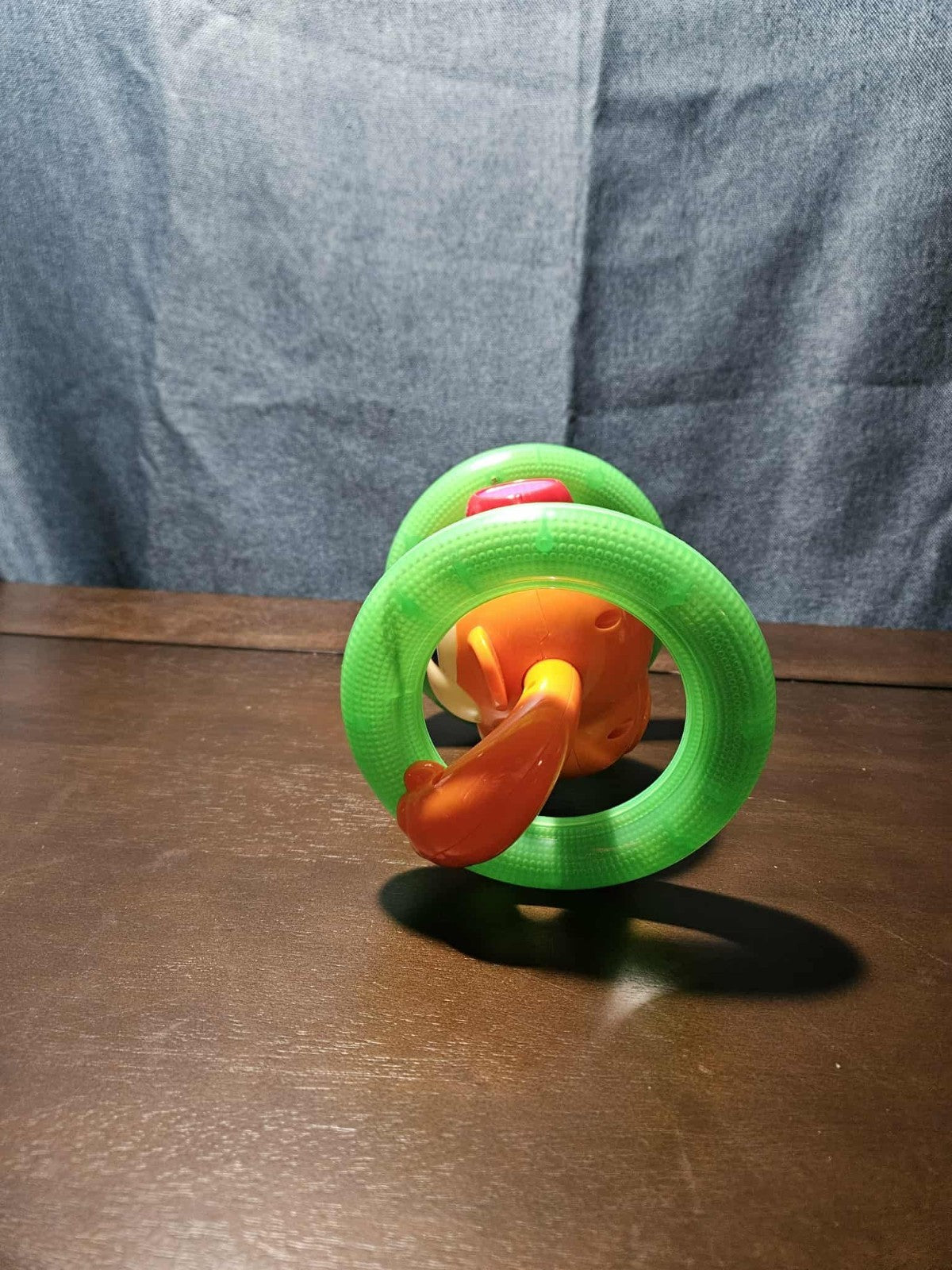 Bright Starts Roll & Glow Monkey | Musical Light Up Crawl Toy | Tummy Time Toy