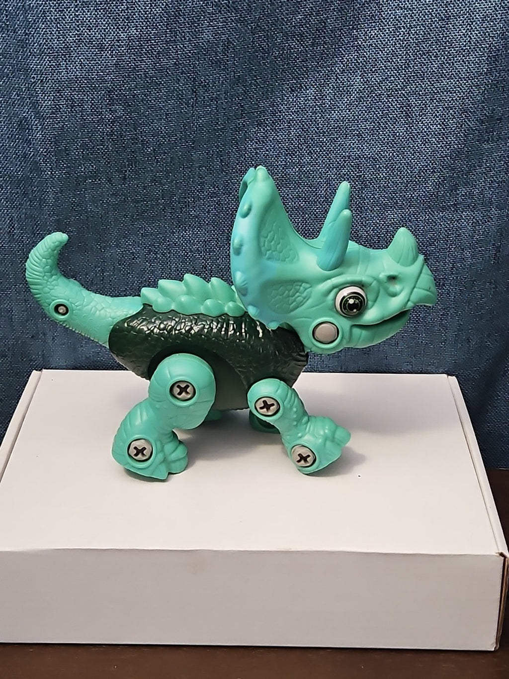 Take Apart Dinosaur Triceratops Figure Only | Green DIY Building Toy