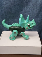 Take Apart Dinosaur Triceratops Figure Only | Green DIY Building Toy