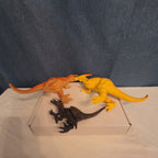 Dinosaur Toy Figures Lot of 6 T-Rex Triceratops Stegosaurus