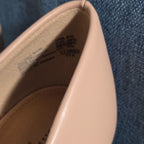 Christian Siriano Nude Heels Pumps 8.5 Pointed Toe Dress Casual Used