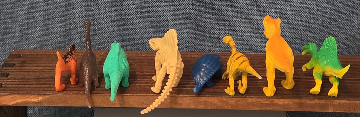 Mini Plastic Dinosaur Figure Lot 8 Prehistoric Toys