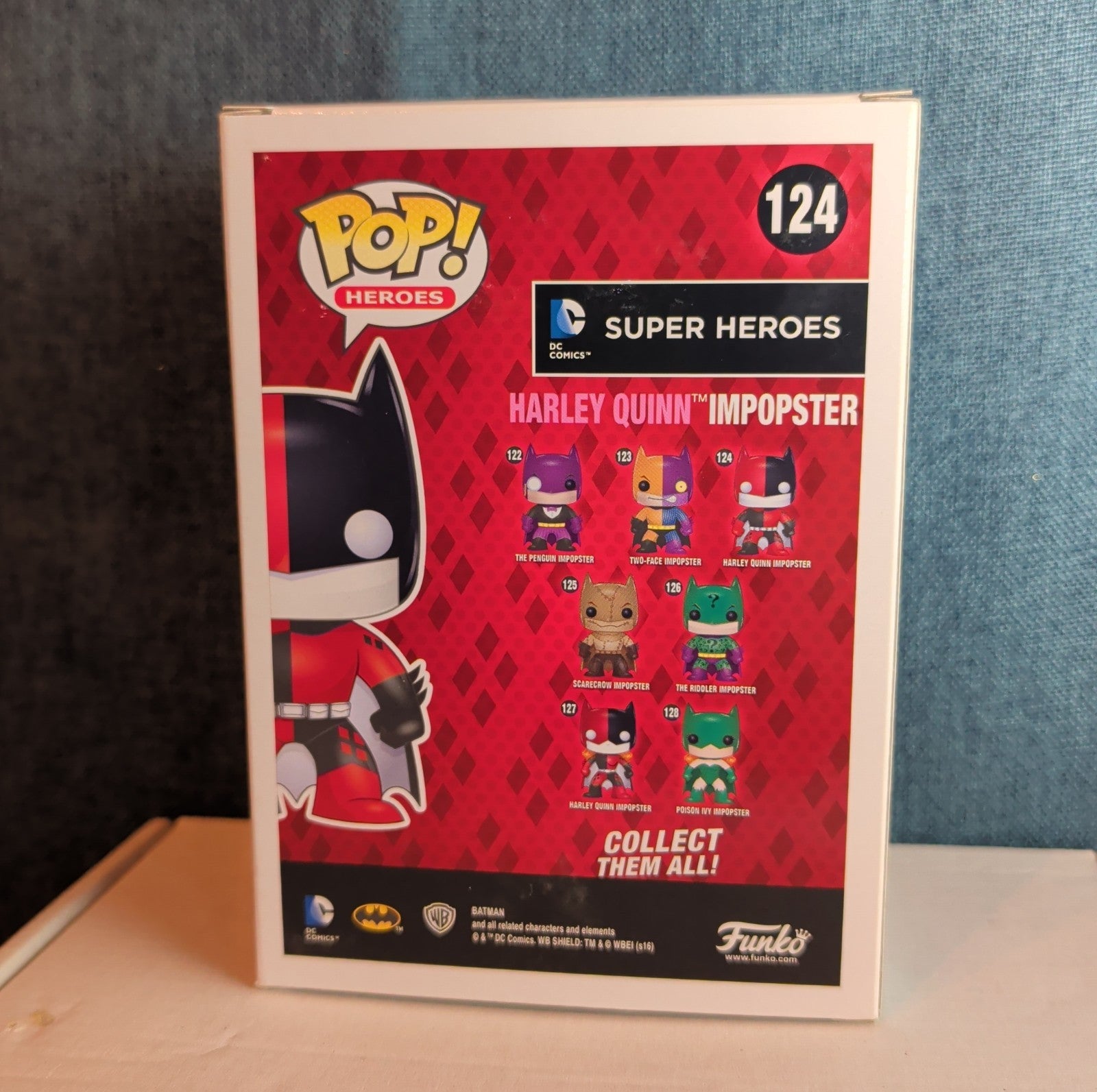 Funko Pop Heroes Harley Quinn Impopster NIB with Protector #124