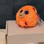 Ty Puffies Coconut The Monkey Plush Toy Orange 3" Glitter Eyes 2021 MWMT