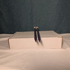 Boye Size 5 Aluminum Knitting Needles 14 Inch Straight Pair Purple Vintage 6328
