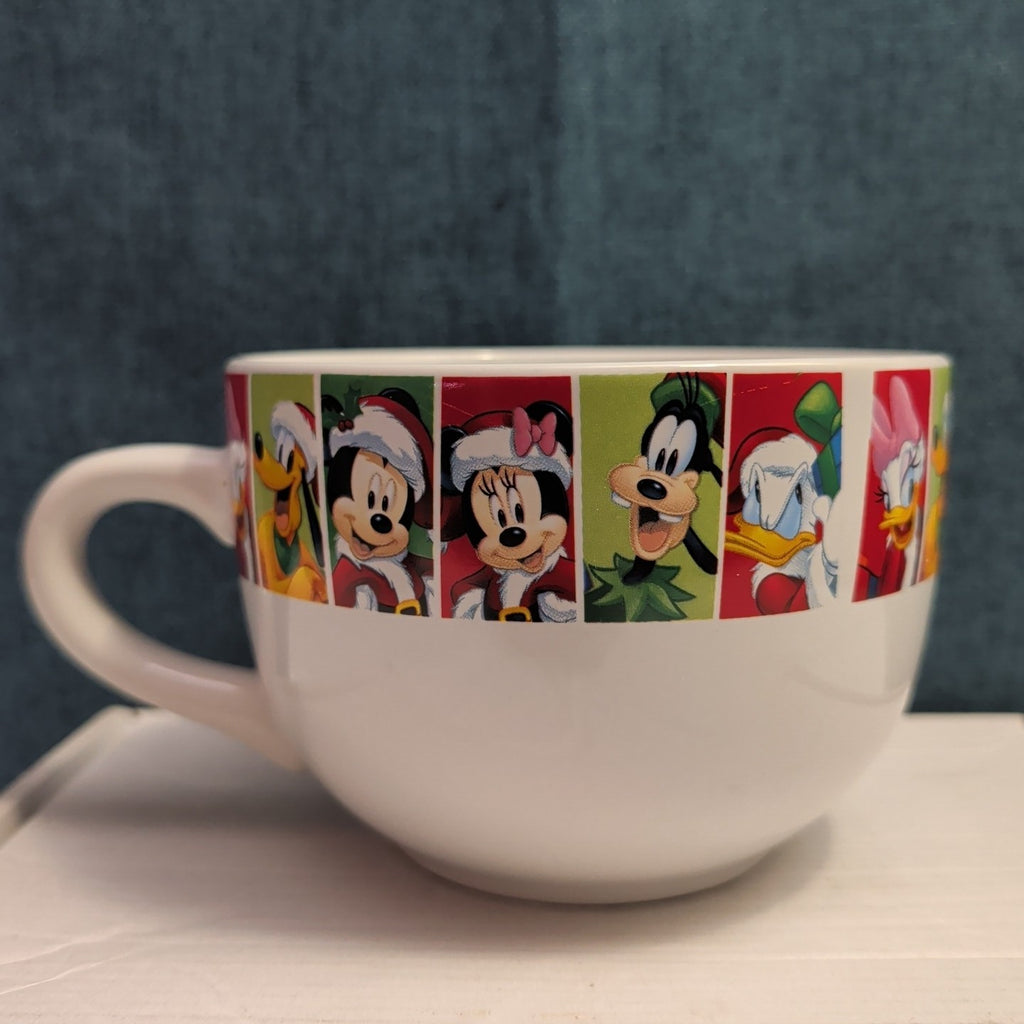 Disney Christmas Jumbo Mug Mickey Minnie Donald Goofy Pluto Galerie Oversized