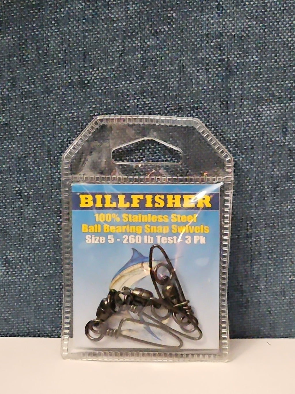 Billfisher Ball Bearing Snap Swivels | Size 5 | 260 lb Test | 100% Stainless