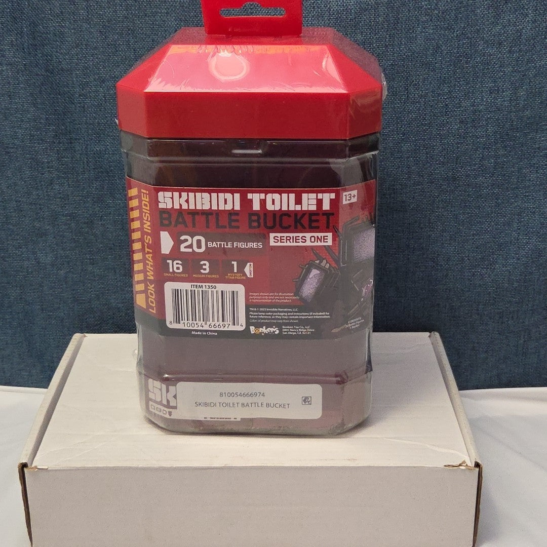 Skibidi Toilet Battle Bucket Series 1 New Sealed 20 Figures Mystery Titan NIB