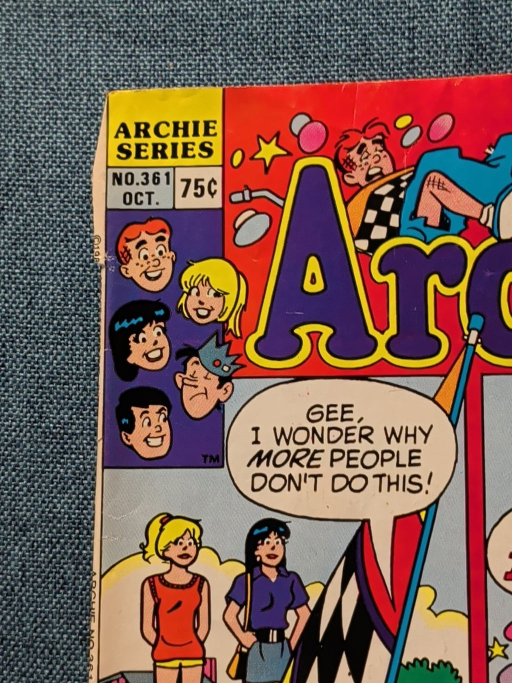 Archie #361 Oct 1988 Newsstand :Dan DeCarlo Art The New Archies Promo