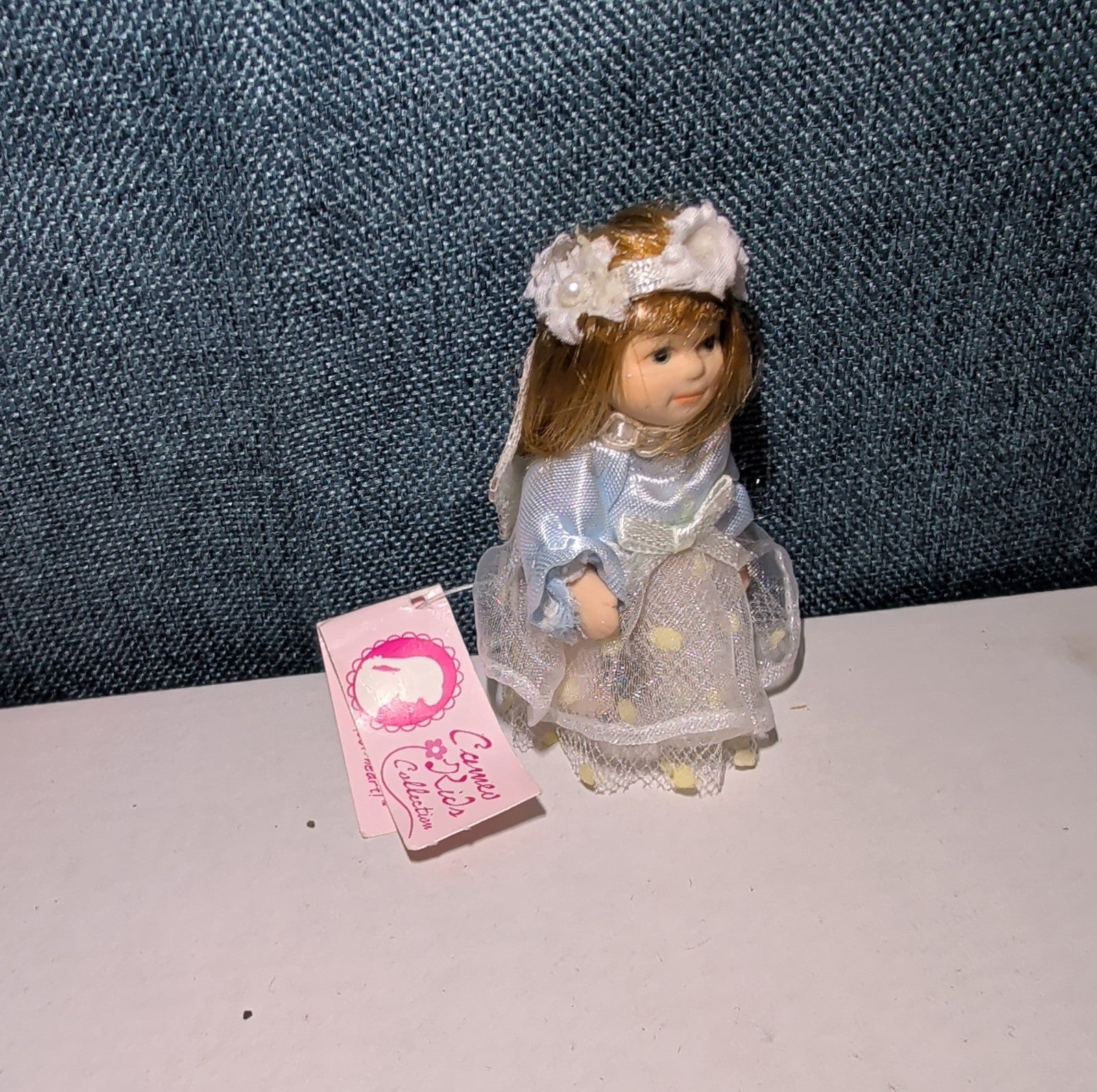 Cameo Kids Collection Porcelain Fairy Doll Blue Dress NWT 697738124490