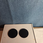 BMW Cup Holder Coasters Silicone Black Blue Auto Accessory