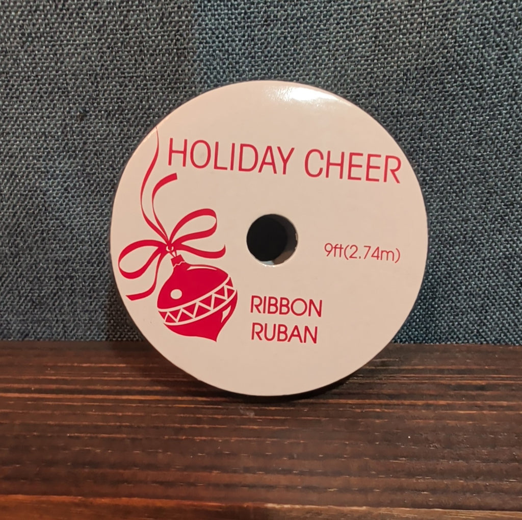 Michaels Holiday Cheer Ribbon Burgundy Christmas Tree 9ft NWT