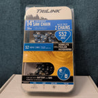 TriLink 14 Inch Chainsaw Chain 2 Pack S52 .043 52 Drive Links Husqvarna Poulan