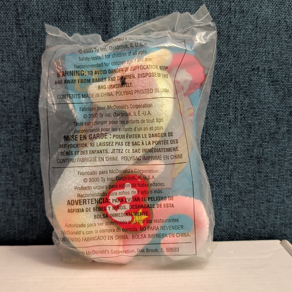 Ty Teenie Beanie Baby Neon Seahorse #13 McDonald’s 2000 Sealed New Toy Retired