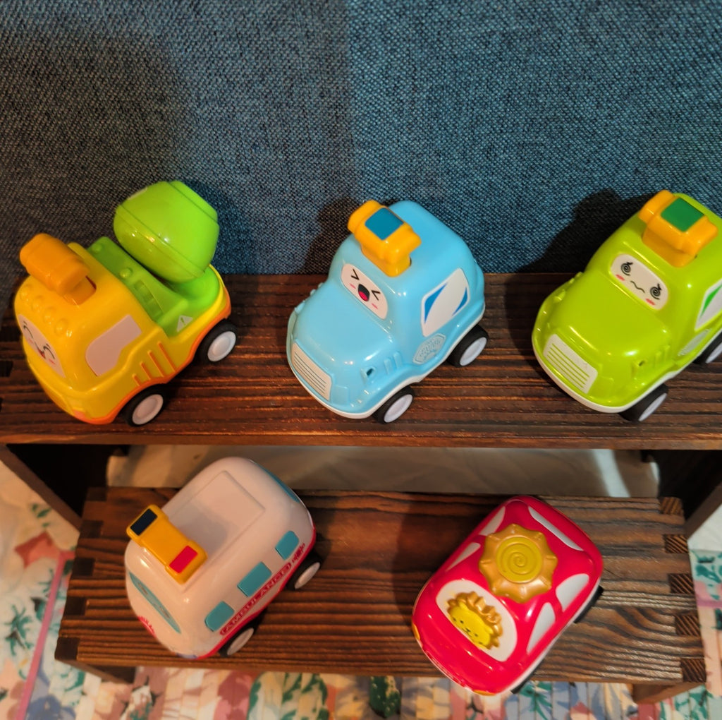 5Pc Pull Back Toy Car Set Toddler Kawaii Push Play