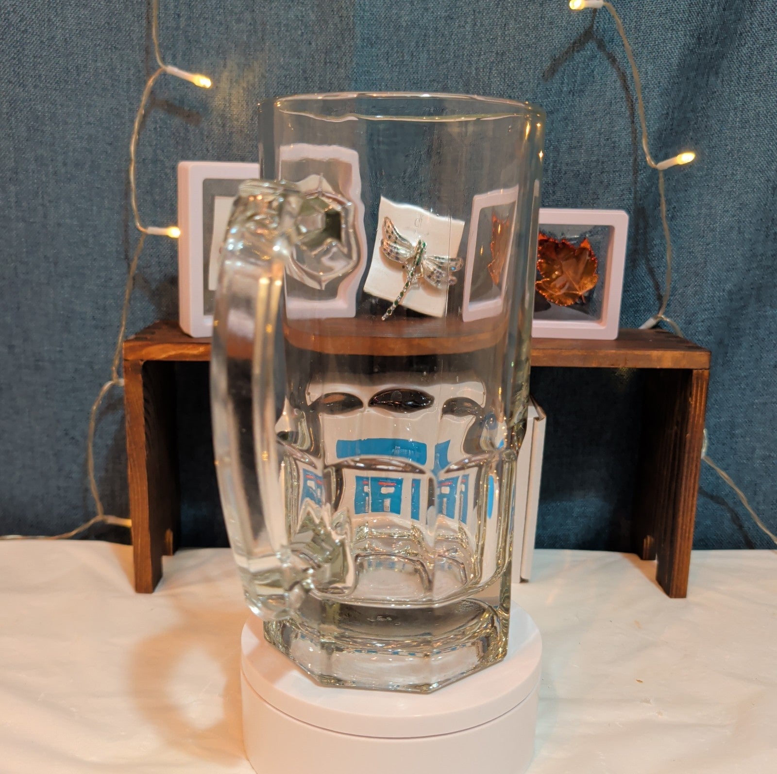 Libbey Gibraltar Super Mug 8-Inch Heavy Glass Beer Stein Vintage