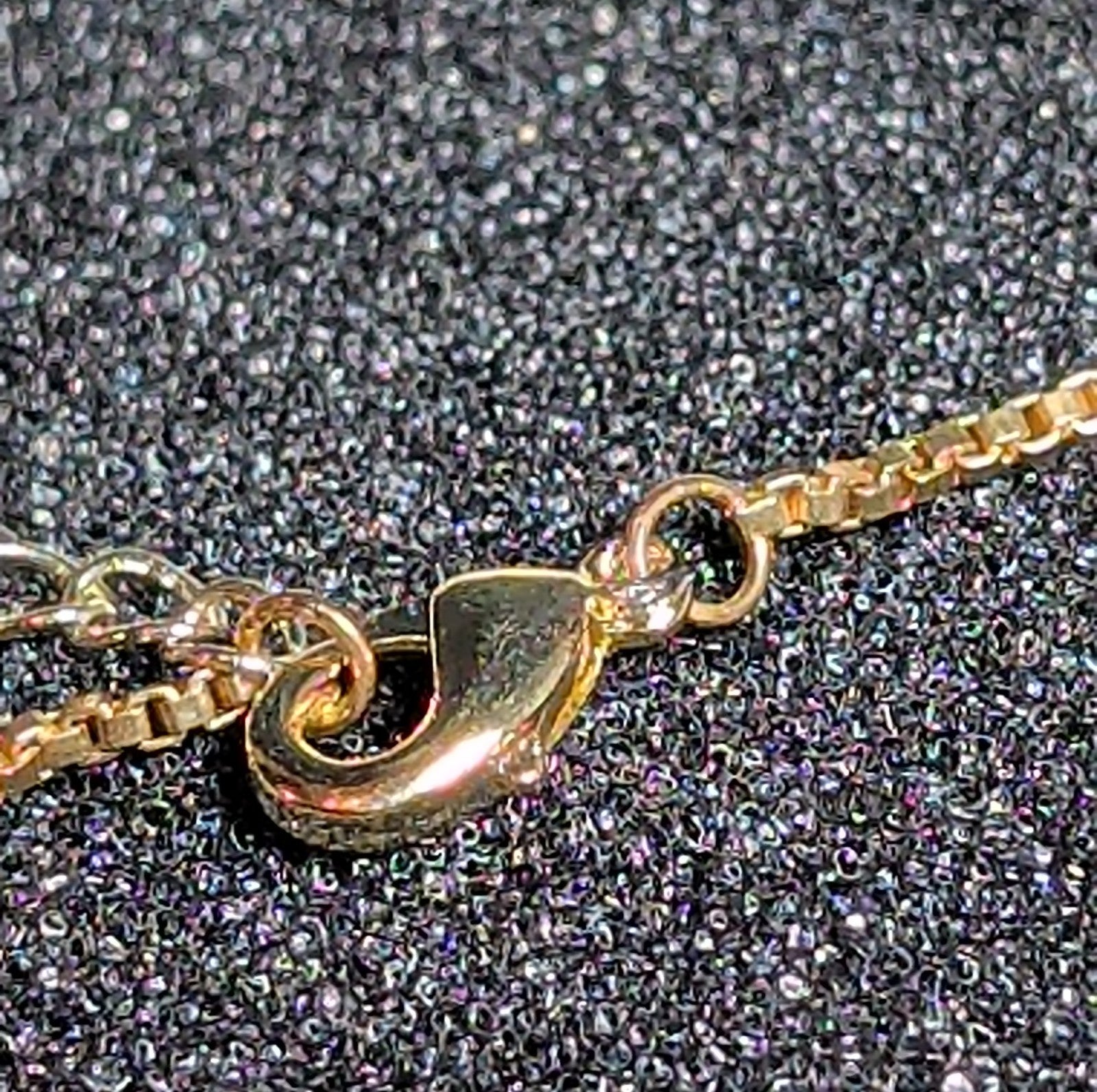 Bubble Letter E Necklace Rhinestone Gold Tone Y2K Vibe