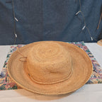 Scala 100% Raffia Wide Brim Sun Hat Natural Straw Summer Beach