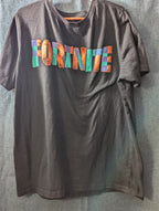 Set Of 2 Fortnite Boys T-Shirts Size L (10-12) Black Graphic Tees Gamer Shirts