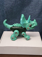 Take Apart Dinosaur Triceratops Figure Only | Green DIY Building Toy