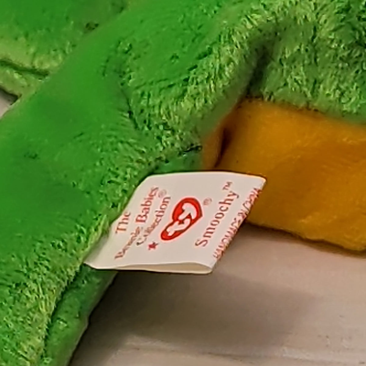 TY Beanie Baby SMOOCHY the Frog 1997 | MWMT Mint Tags | Retired Felt Mouth