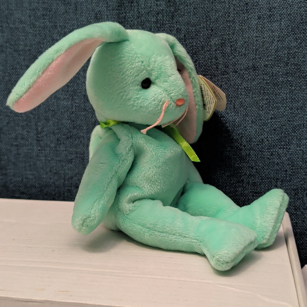 Ty Beanie Baby HIPPITY the Bunny | Retired 1997/1998 | 5th Gen Tag Mint Green