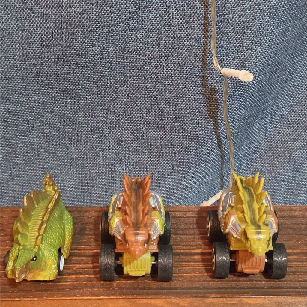 Lot Of 7 Dinosaur Monster Trucks, Vehicles Plastic