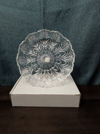 Fifth Avenue Crystal Portico 2 Pc Cracker Condiment Serving Set Lead Crystal NOB